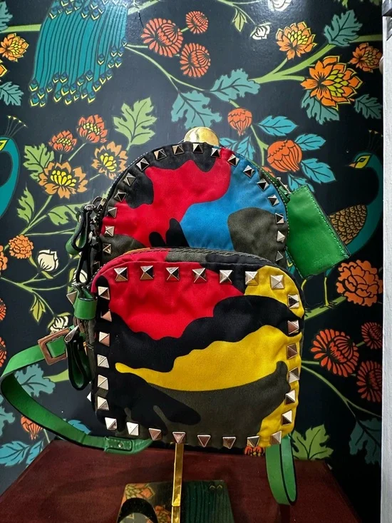 Valentino Garavani Rockstud Psychedelic Camouflage Mini Backpack (C2) - Picture 4 of 15
